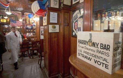 harry's bar - paris - straw vote